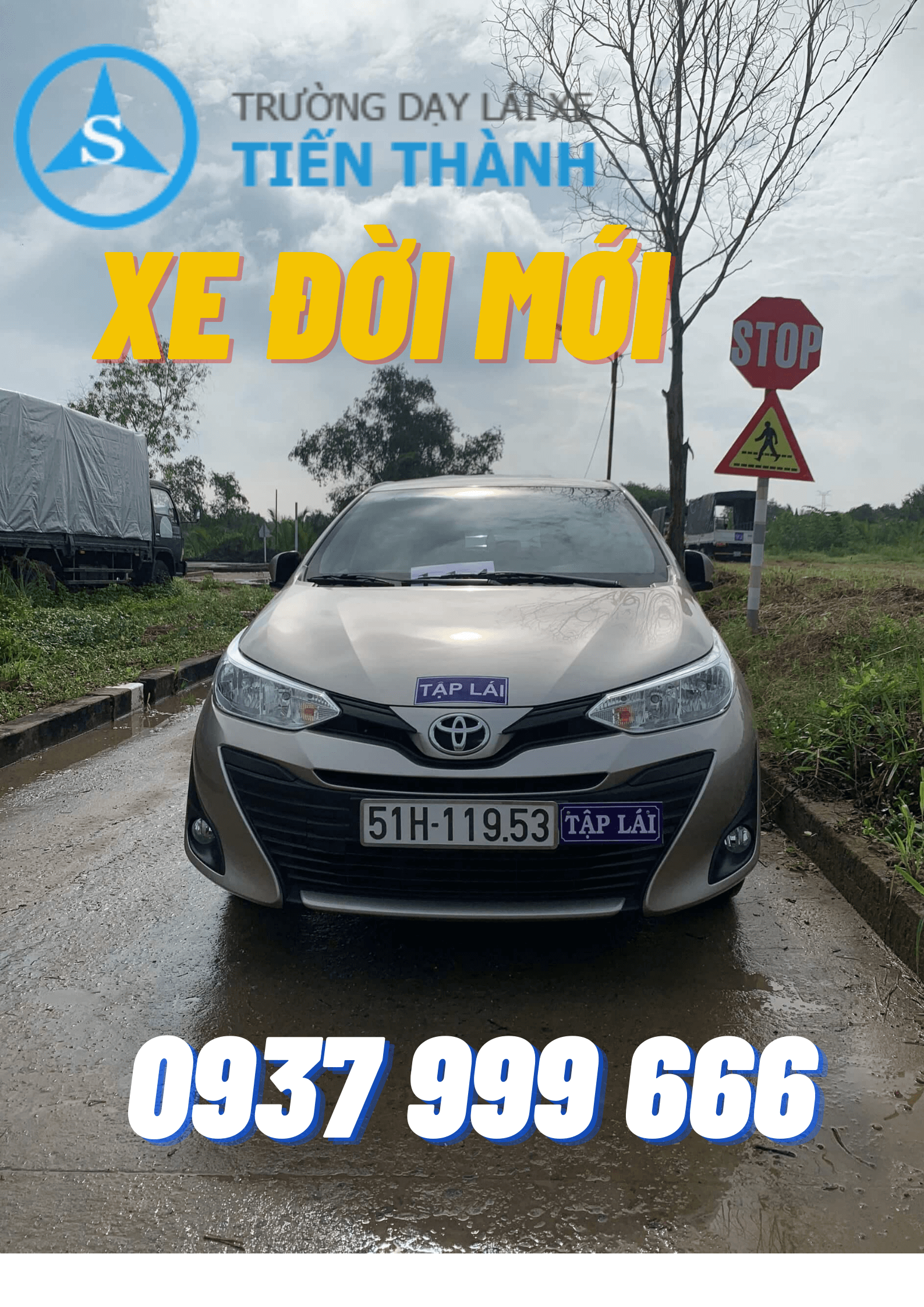 xe tập lái trường Tiến Thành